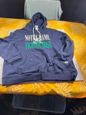 Notre Dame Fighting Irish  Black Pullover Hoodie  kids 16-18